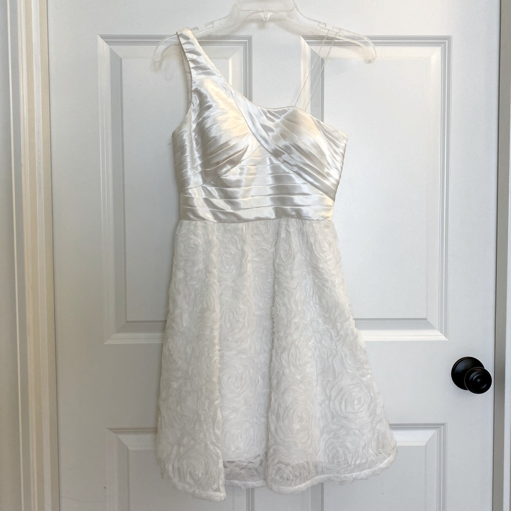 White One Shoulder Mini Dress